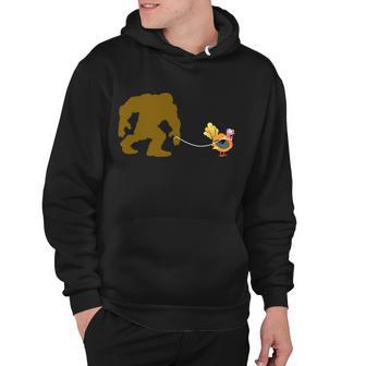 Funny Bigfoot Thanksgiving Turkey Tshirt Hoodie - Monsterry UK