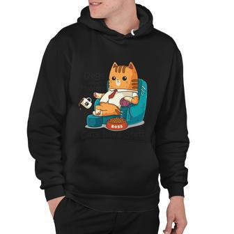 Funny Cat Meme Dogs Have Masters Cats Have Staff Cat Lover Gift Hoodie - Monsterry AU