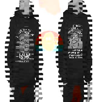 Funny Cute Retro Distressed Sunset Potato Human Costume Halloween Costume Hoodie - Monsterry