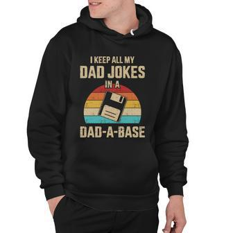 Funny Dad Jokes In Dadcute Giftacute Giftbase Vintage For Fathers Day Gift Hoodie - Monsterry