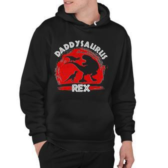 Funny Daddysaurus Rex Fathers Day Hoodie - Monsterry DE