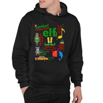 Funny Elf Santa Knows Him Christmas Hoodie - Monsterry