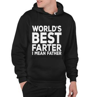 Funny Fathers Day Gift For Mens Worlds Best Farter I Mean Father Gift Hoodie - Monsterry UK