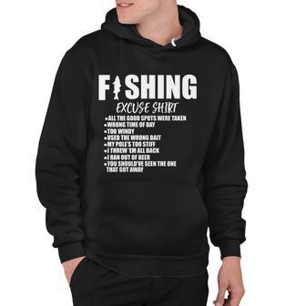 Funny Fishing Excuses V2 Hoodie - Monsterry DE