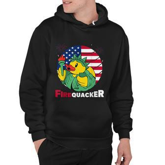 Funny Fourth Of July Usa Patriotic Firecracker Rubber Duck Funny Gift Hoodie - Monsterry UK