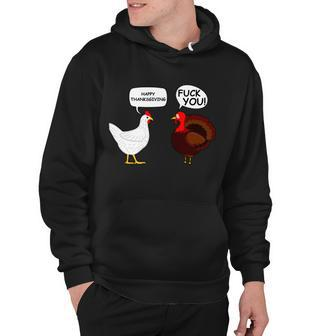 Funny Happy Thanksgiving Chicken Vs Turkey Tshirt Hoodie - Monsterry