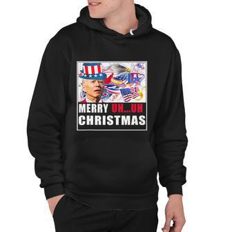 Funny Joe Biden Happy Christmas In July Usa Flag Hoodie - Monsterry DE