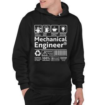 Funny Mechanical Engineer Label Hoodie - Monsterry DE