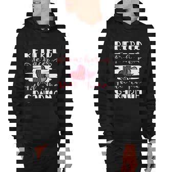 Funny Retired Teacher Full Time Grandma Mothers Day Funny Retirement Graphic Design Printed Casual Daily Basic Hoodie - Thegiftio