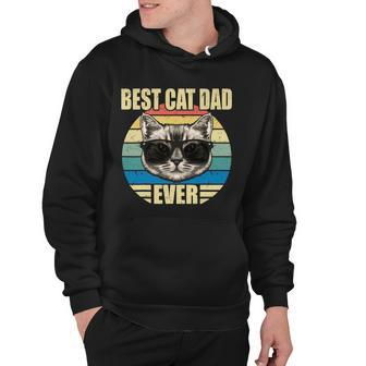 Funny Vintage Cat Daddy Tee Fathers Day Best Cat Dad Ever Hoodie - Monsterry CA