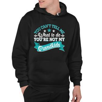 Funny You Cant Tell Me What To Do Youre Not My Grandkids Hoodie - Monsterry UK