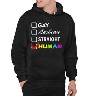 Gay Lesbian Straight Human Tshirt Hoodie - Monsterry DE