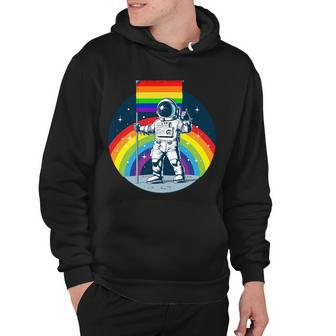 Gay Pride Astronaut Lgbt Moon Landing Hoodie - Monsterry UK