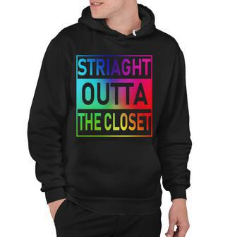 Gay Pride Straight Outta The Closet Tshirt Hoodie - Monsterry