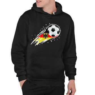 Germany Soccer Insignia Brush Strokes Hoodie - Monsterry