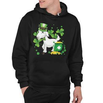 Goat For Patricks Day Leprechaun Shamrock Hoodie - Thegiftio UK