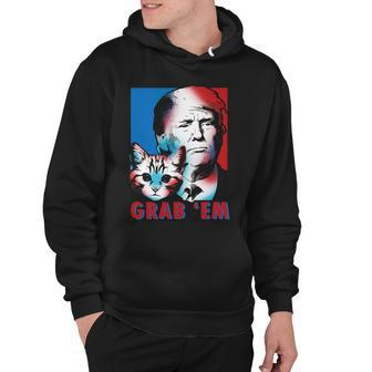 Grab Em Cat Funny Pro Trump Tshirt Hoodie - Monsterry CA