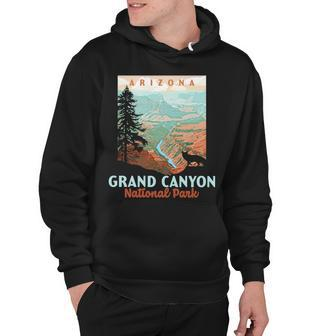 Grand Canyon National Park Arizona Vintage Wpa Style Hoodie - Seseable