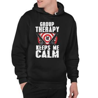 Group Therapy Keeps Me Calm Hoodie - Seseable