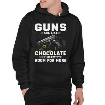 Guns Like Chocolates Hoodie - Seseable