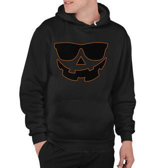 Halloween Jack-O- Lantern With Shades Hoodie - Monsterry
