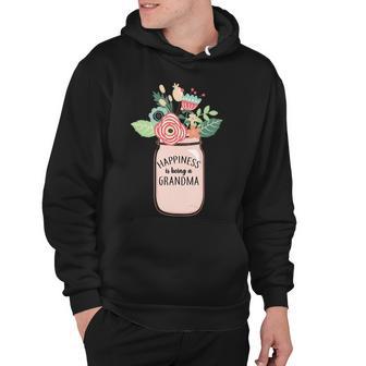 Happiness Is Being A Grandma Flower Hoodie - Monsterry DE