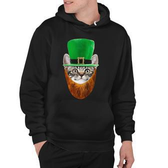 Happy St Catricks Day Funny Cat Ginger Beard St Patricks Day Tshirt Hoodie - Monsterry