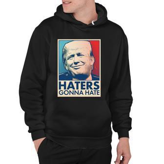 Haters Gonna Hate Poster Pro Trump Hoodie - Monsterry