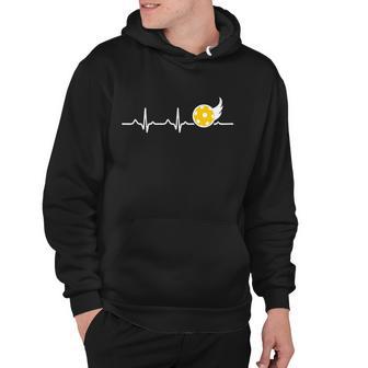 Heartbeat I Love Pickleball Funny Gift For Pickleball Player Great Gift Hoodie - Monsterry