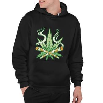 Hemp Leaf Cross Joint Hoodie - Monsterry UK