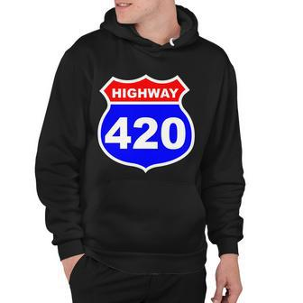 Highway 420 Sign Weed Hoodie - Monsterry UK
