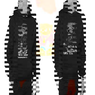 Hip Hop Teddy Bear With Gun Get Money Rap Music Lover Gift Hoodie - Thegiftio