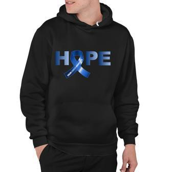 Hope Colon Cancer Awareness Fight Logo Hoodie - Monsterry
