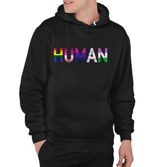 Human Flag Lgbt Gay Pride Tshirt Hoodie - Monsterry