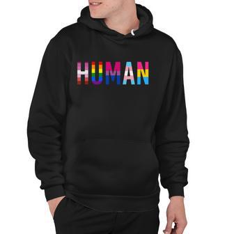 Human Lgbt Flag Gay Pride Month Transgender Rainbow Lesbian Gift Tshirt Hoodie - Monsterry AU