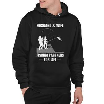Husband And Wife - Fishing Partners Hoodie - Seseable