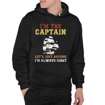 I Am The Captain Of This Boat Funny Boating Man Women Kids Hoodie - Seseable
