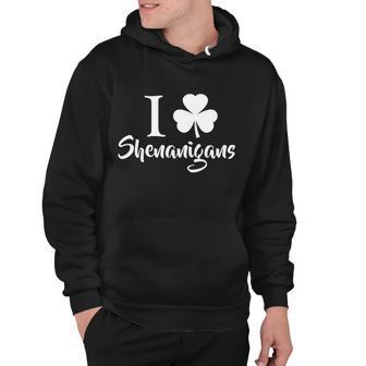 I Clover Shenanigans Irish Shamrock Tshirt Hoodie - Monsterry DE