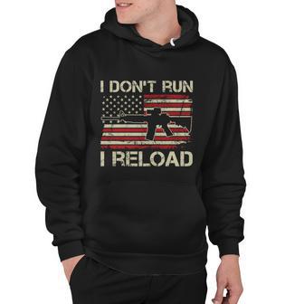 I Dont Run I Reload Ar15 Vintage Usa Flag Funny Gun Tshirt Hoodie - Monsterry AU