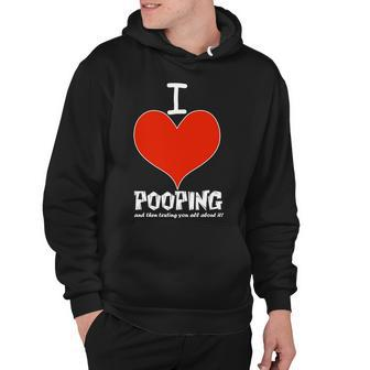 I Heart Pooping And Texting Tshirt Hoodie - Monsterry UK