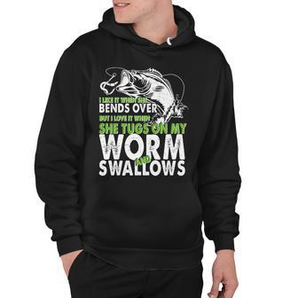 I Like It When She Bends Over Fishing Bait Tshirt Hoodie - Monsterry UK