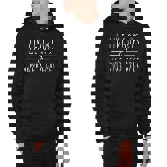 I Like My Goats And Maybe 3 People Funny Goats Hoodie - Thegiftio UK