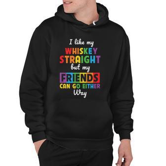 I Like My Whiskey Straight Lgbt Pride Month Hoodie - Monsterry CA