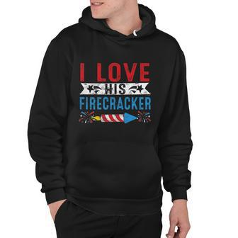 I Love His Firecracker Matching Couple 4Th Of July For Her Hoodie - Monsterry CA