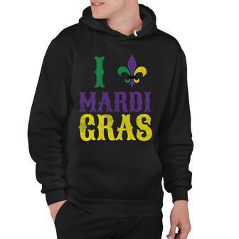 I Love Mardi Gras Hoodie - Monsterry