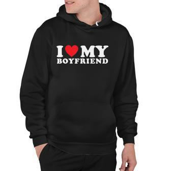 I Love My Boyfriend I Heart My Boyfriend Bf Tshirt Hoodie - Monsterry UK