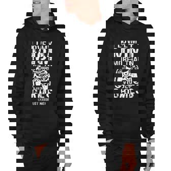 I Love My Mom Video Gamer Valentines Day For Boys Kids Teen Hoodie - Monsterry