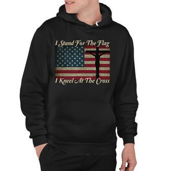 I Stand For The Flag And Kneel For The Cross V2 Hoodie - Monsterry DE