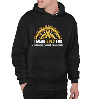 I Wear Gold For Childhood Cancer Awareness Hoodie - Monsterry AU