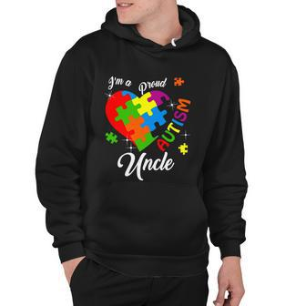 Im A Proud Autism Uncle Autism Awareness Matching Family Tshirt Hoodie - Monsterry